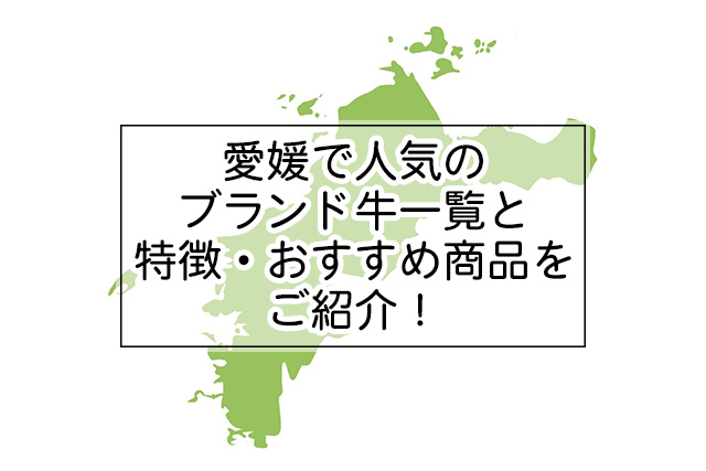 愛媛県の人気ブランド牛一覧